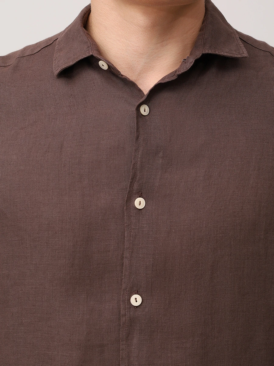 Рубашка Slim Fit льняная