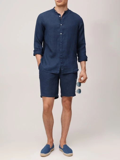 Рубашка Regular Fit льняная MC2 SAINT BARTH