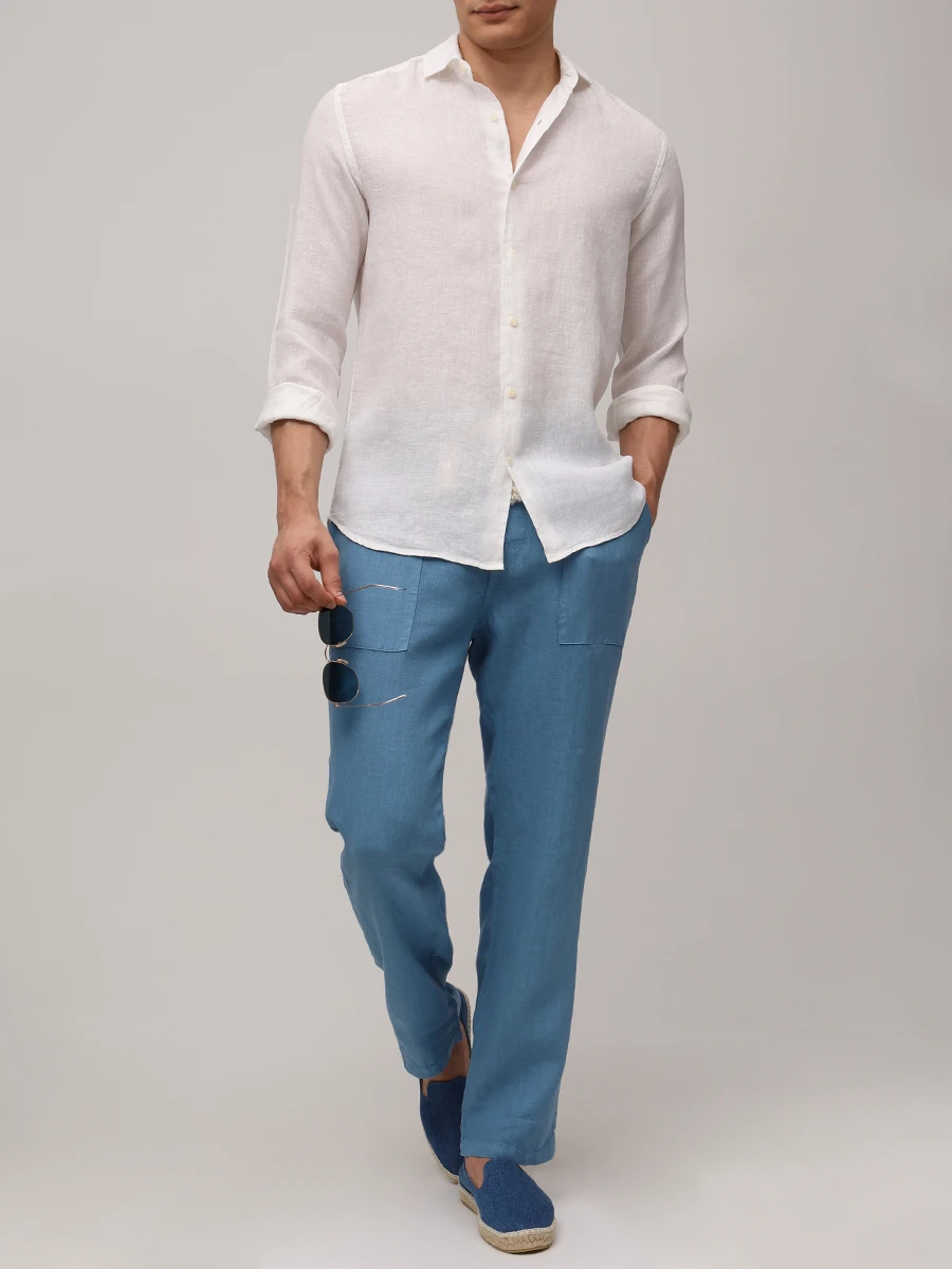 Рубашка Slim Fit льняная