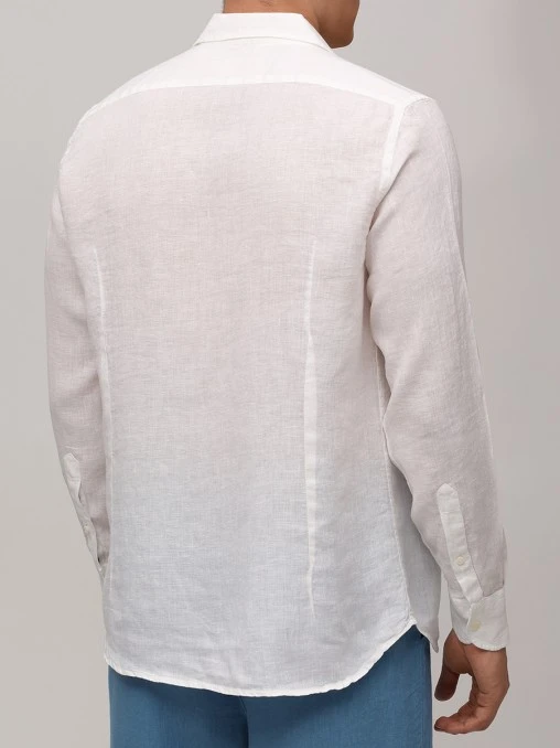 Рубашка Slim Fit льняная MC2 SAINT BARTH