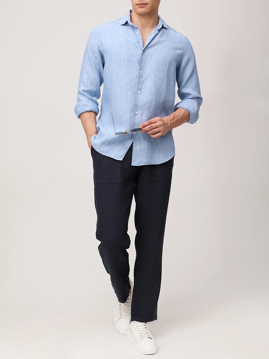 Рубашка Slim Fit льняная