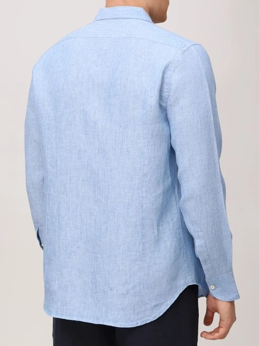Рубашка Slim Fit льняная MC2 SAINT BARTH