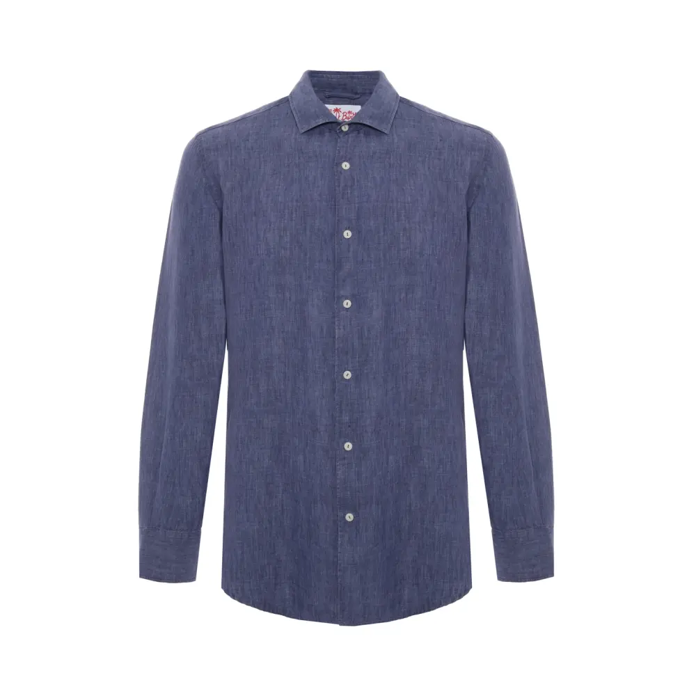Рубашка Slim Fit льняная