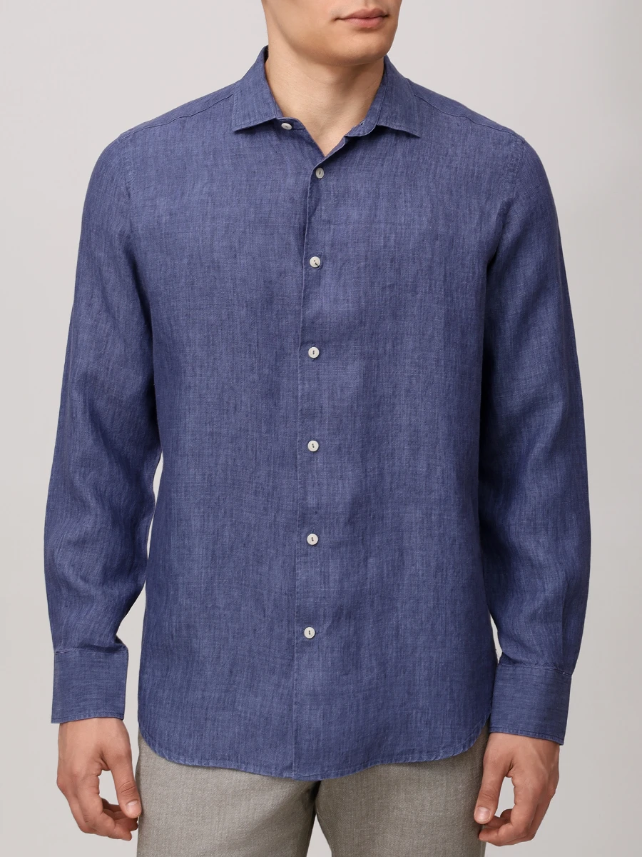 Рубашка Slim Fit льняная