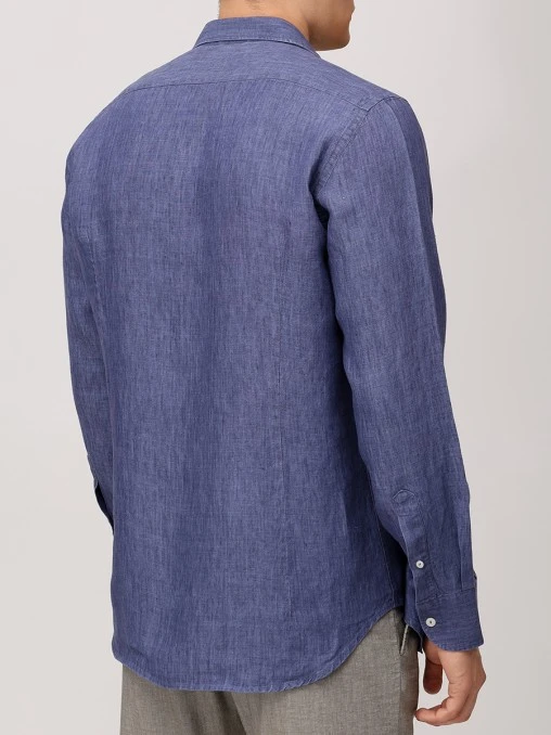 Рубашка Slim Fit льняная MC2 SAINT BARTH