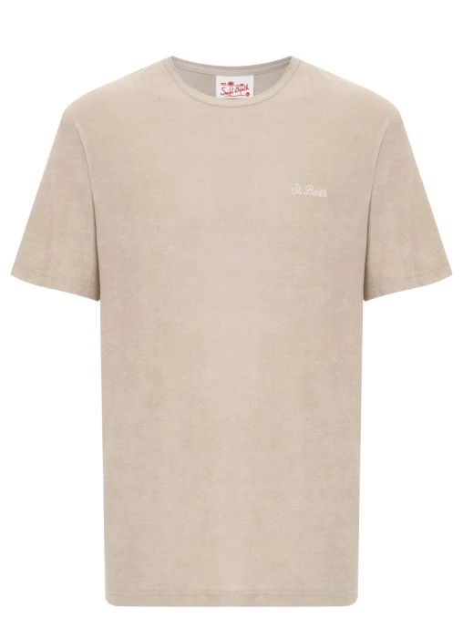 Футболка из лиоцелла и хлопка MC2 SAINT BARTH