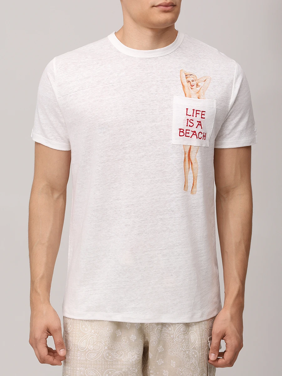 Футболка льняная