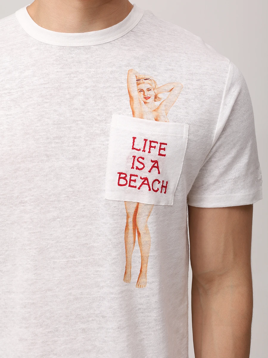 Футболка льняная