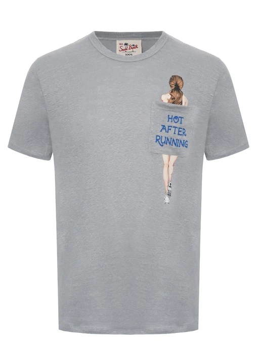 Футболка льняная MC2 SAINT BARTH