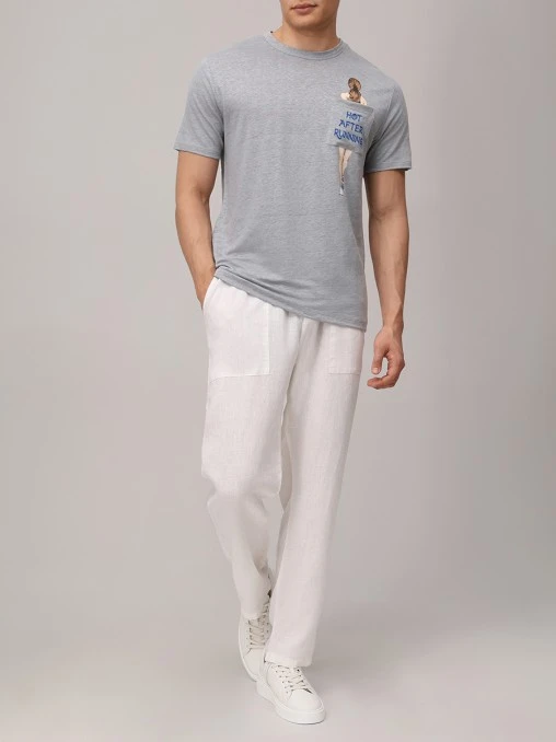 Футболка льняная MC2 SAINT BARTH