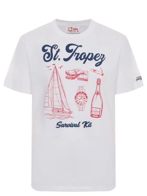 Футболка хлопковая MC2 SAINT BARTH