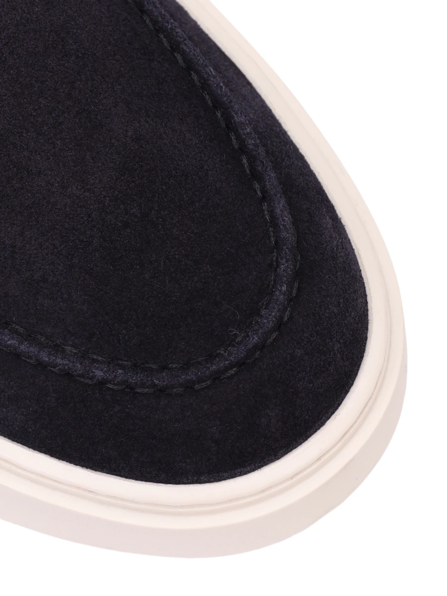 Слипоны замшевые