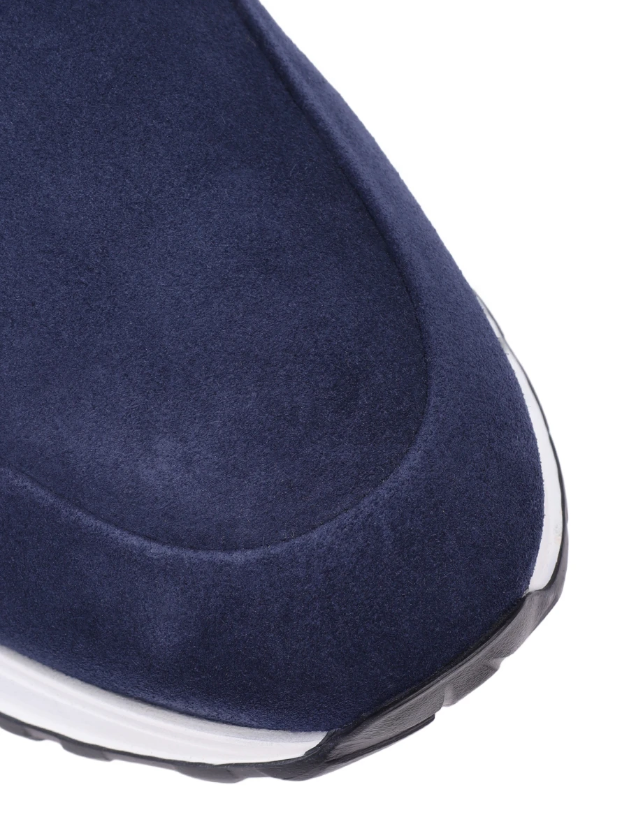 Слипоны замшевые