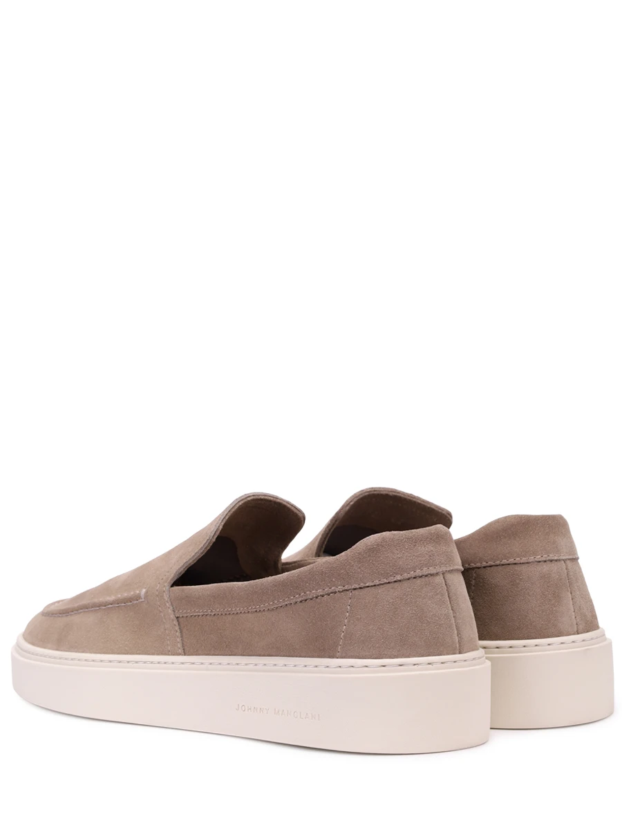 Слипоны замшевые