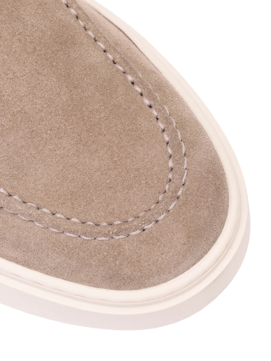 Слипоны замшевые