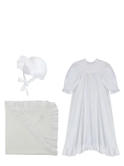 Крестильный набор Александра из сатина LITTLE TOMATO