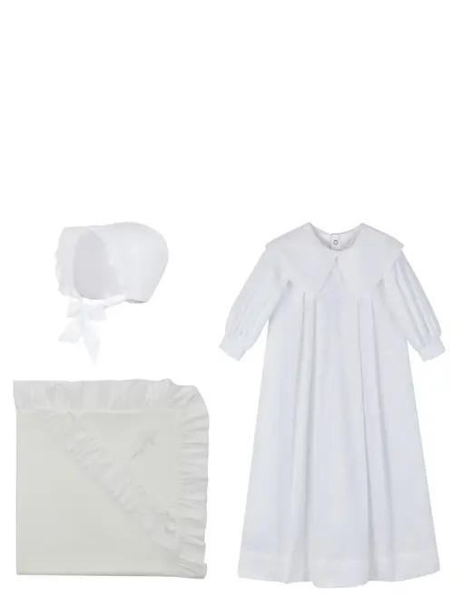 Крестильный набор Диана из сатина LITTLE TOMATO