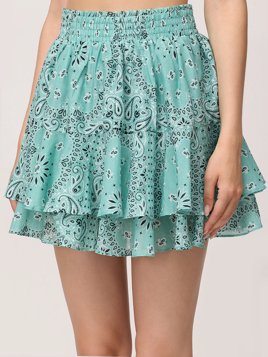 Юбка из хлопка и шелка