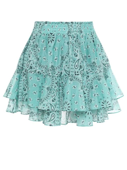 Юбка из хлопка и шелка MC2 SAINT BARTH