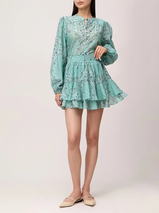 Блуза из хлопка и шелка MC2 SAINT BARTH