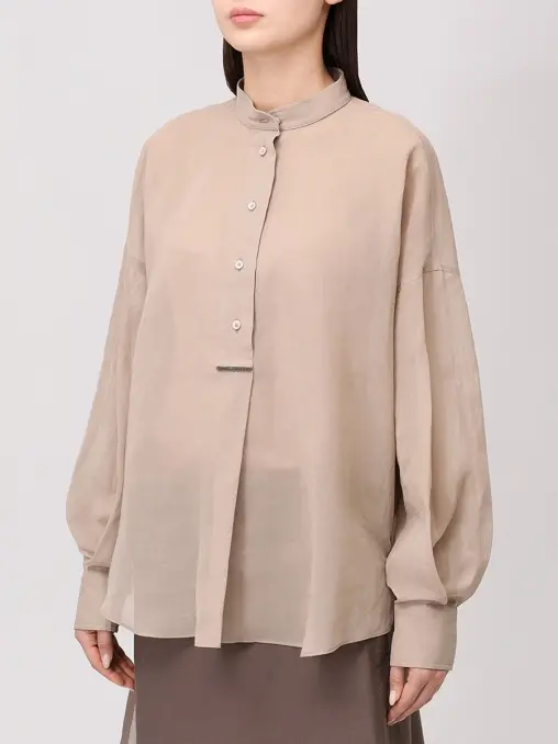 Блуза хлопковая BRUNELLO CUCINELLI