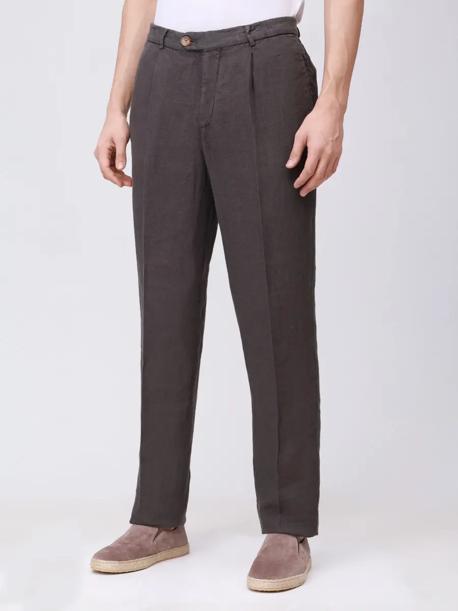 Брюки льняные