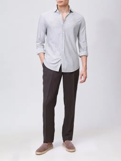 Брюки льняные BRUNELLO CUCINELLI