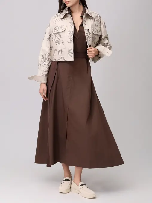Платье хлопковое BRUNELLO CUCINELLI