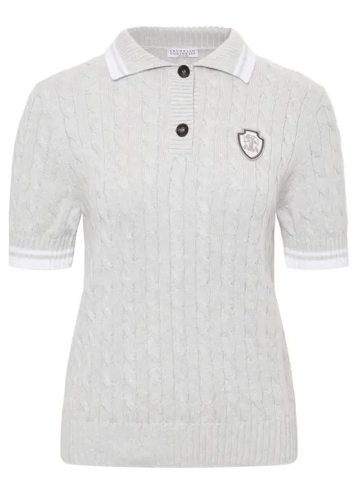 Поло хлопковое BRUNELLO CUCINELLI