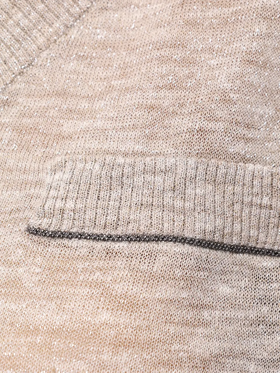 Пуловер однотонный