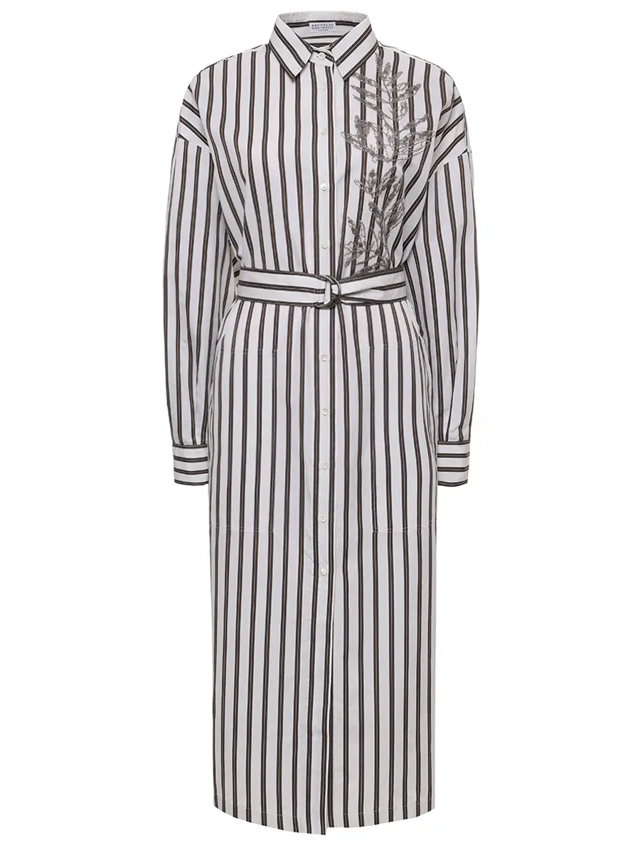 Платье из хлопка и шелка