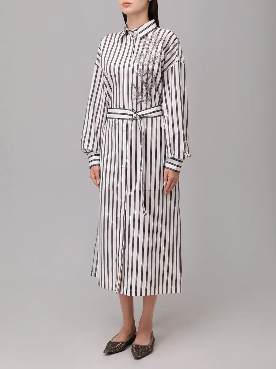 Платье из хлопка и шелка