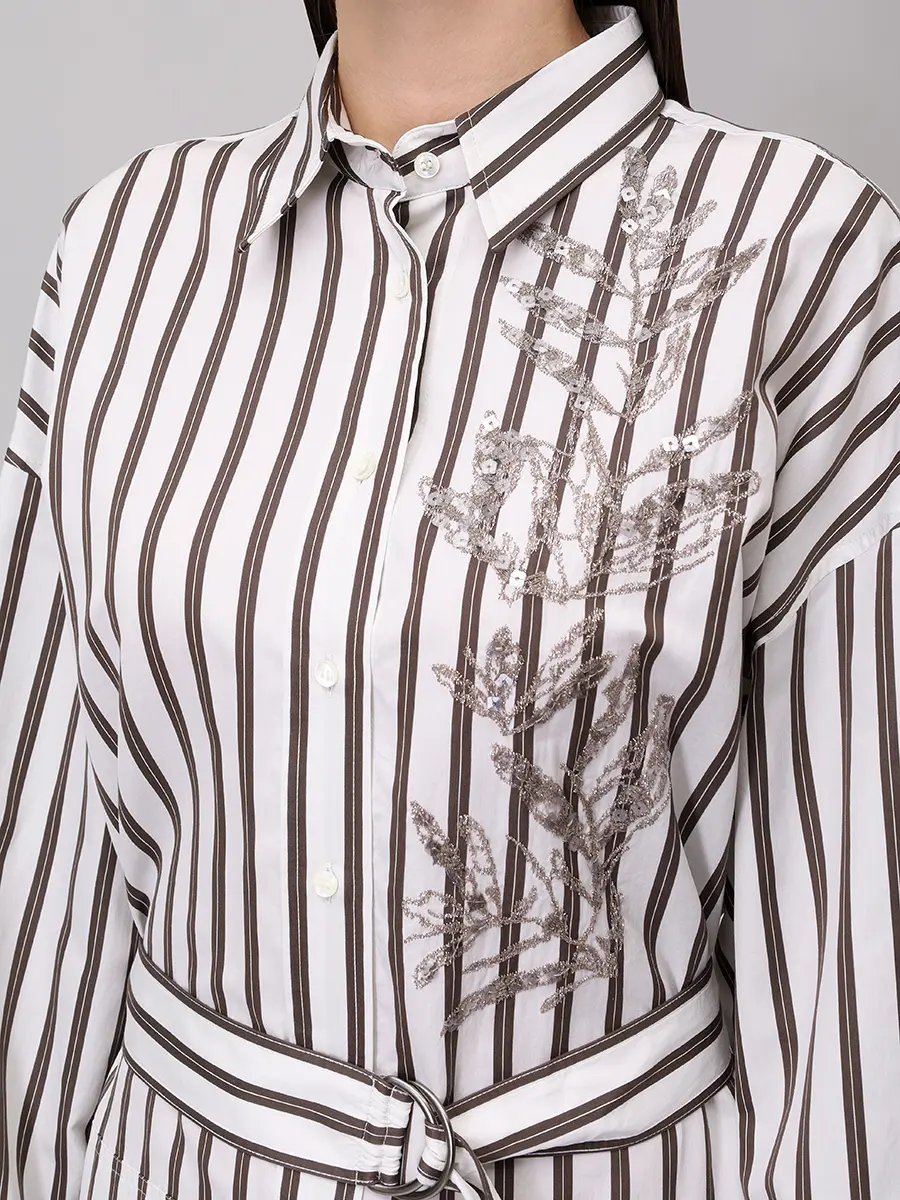 Платье из хлопка и шелка