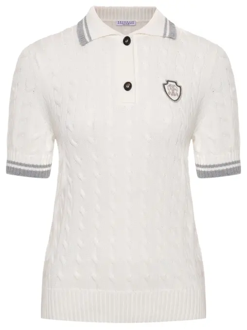 Поло хлопковое BRUNELLO CUCINELLI