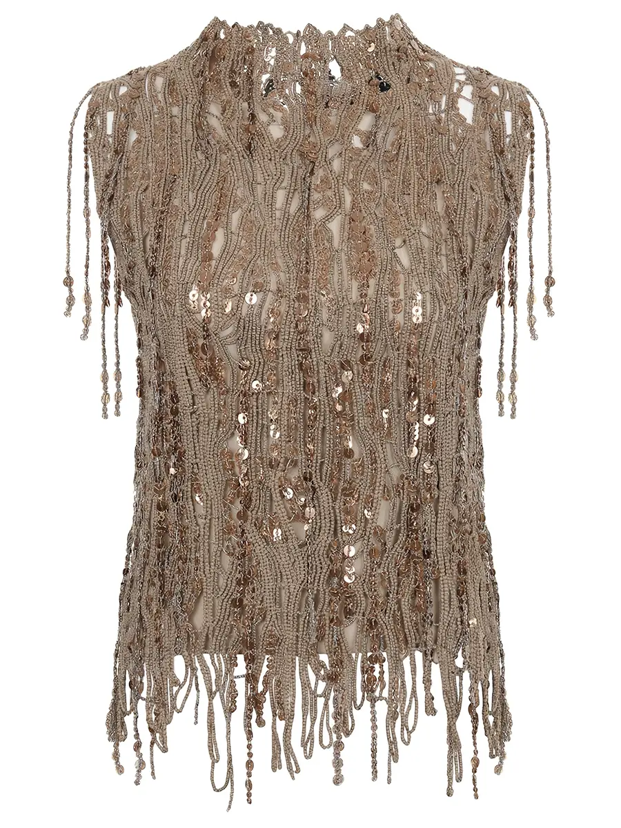 Топ с пайетками