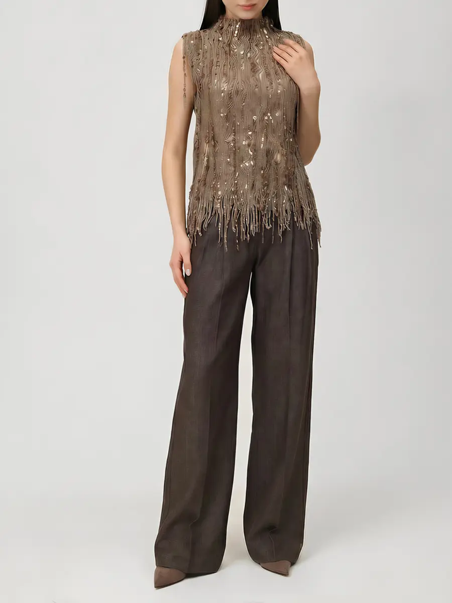 Топ с пайетками