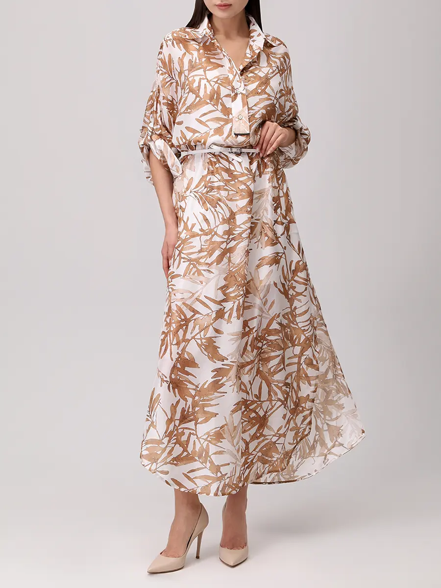 Платье шелковое