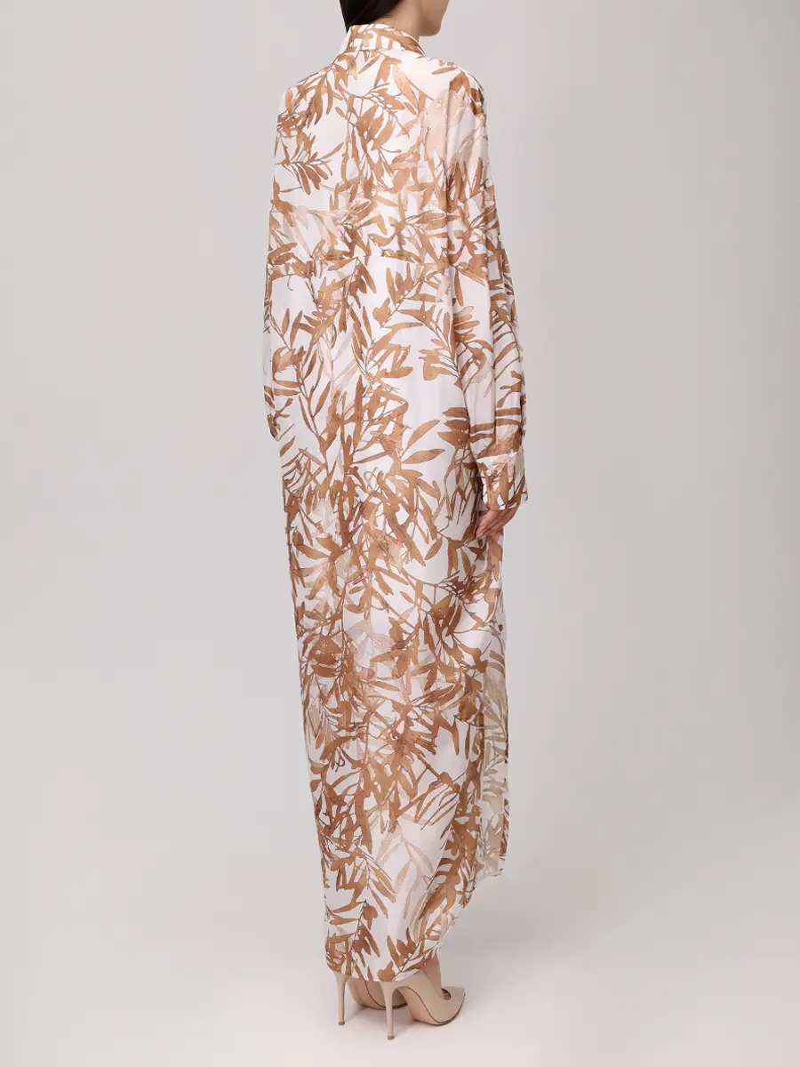 Платье шелковое