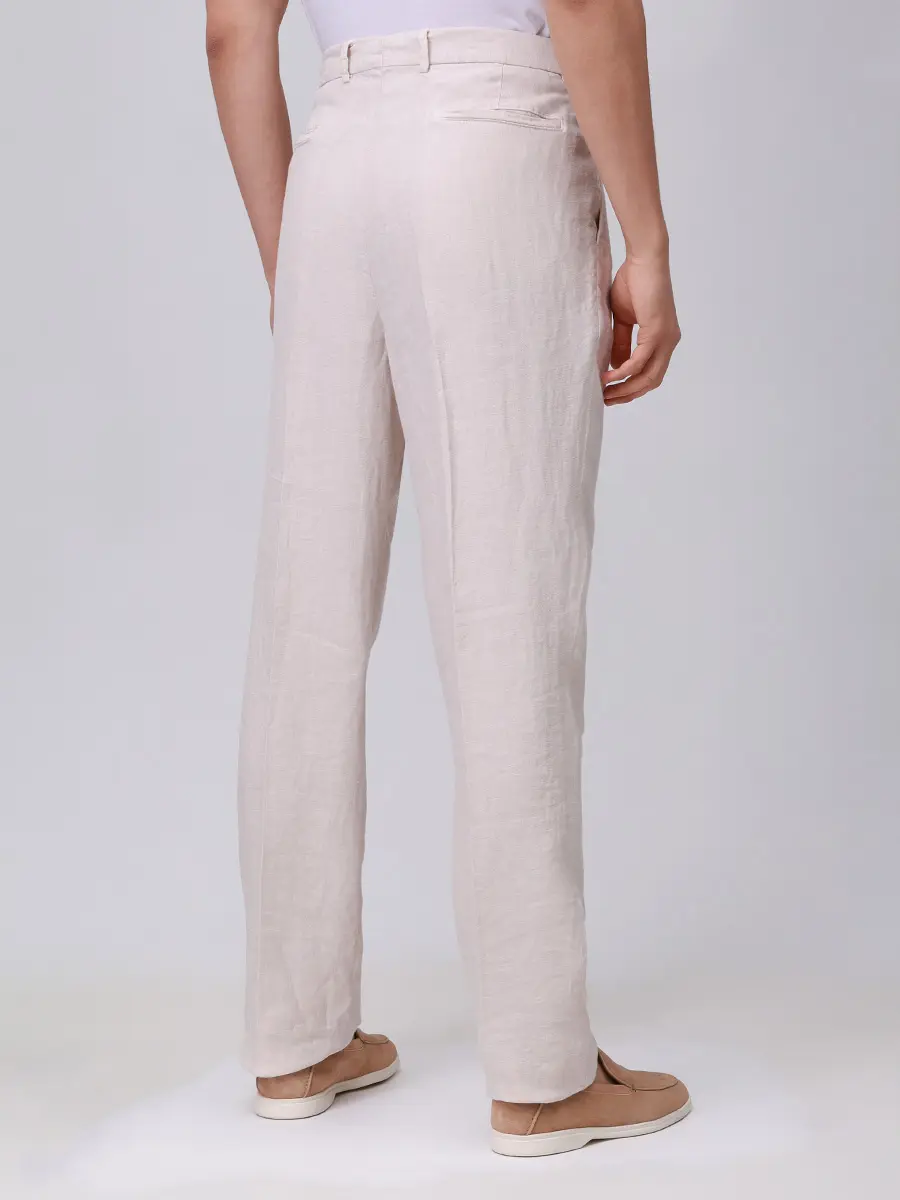 Брюки льняные