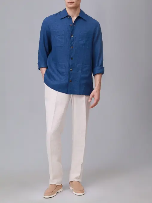 Брюки льняные BRUNELLO CUCINELLI