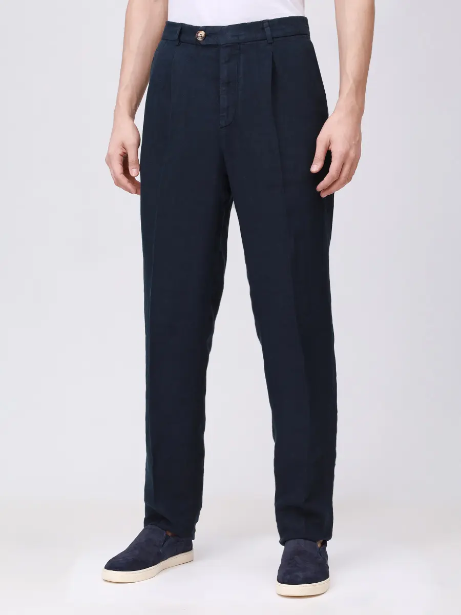 Брюки льняные