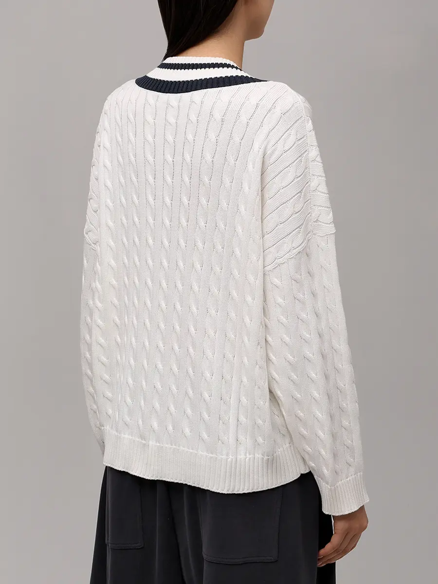 Пуловер хлопковый