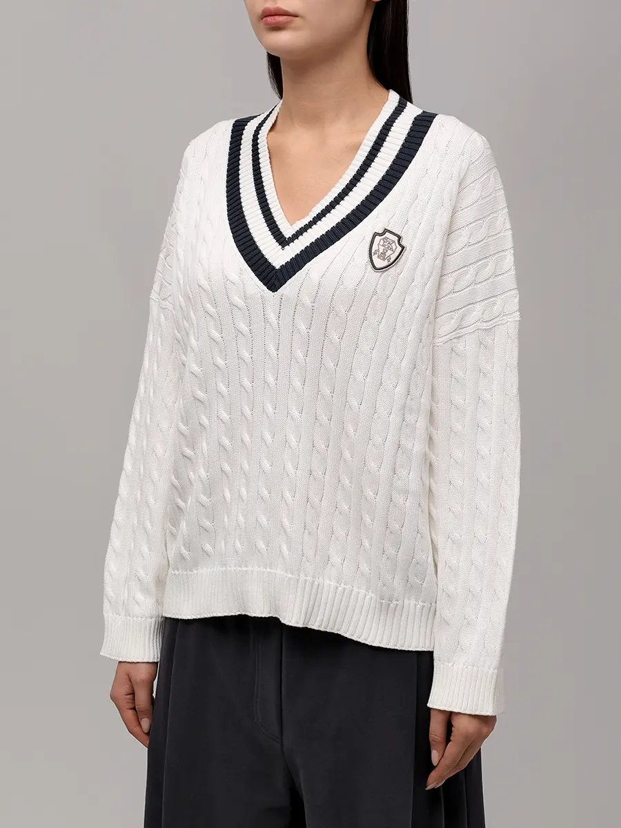 Пуловер хлопковый