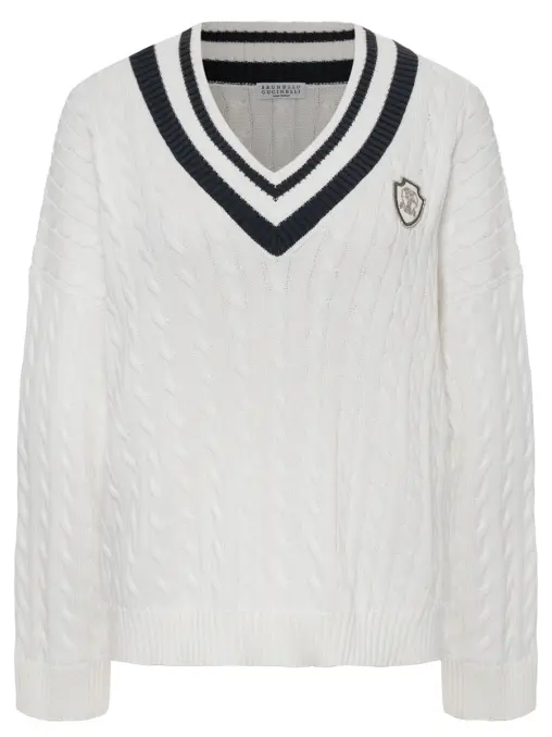 Пуловер хлопковый BRUNELLO CUCINELLI