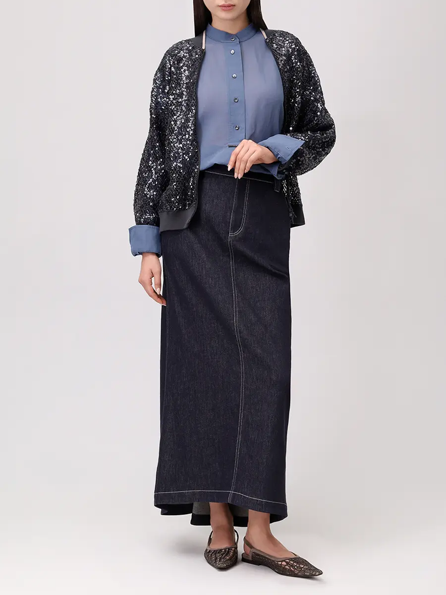 Юбка джинсовая