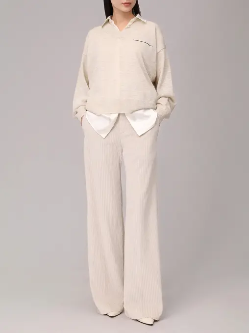 Пуловер однотонный BRUNELLO CUCINELLI