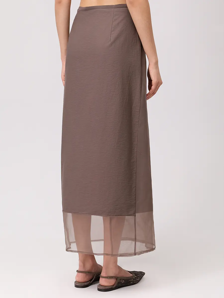 Юбка из хлопка и шелка