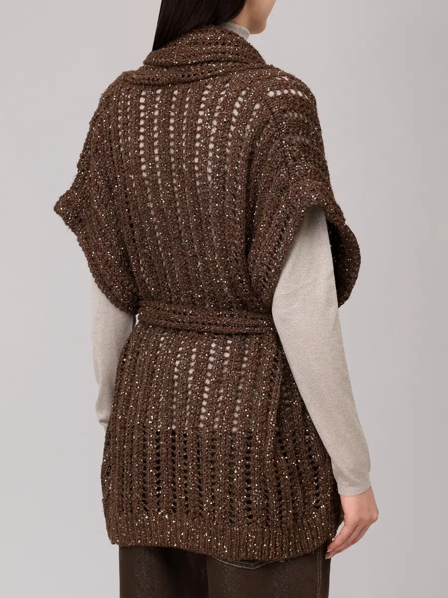 Кардиган с пайетками