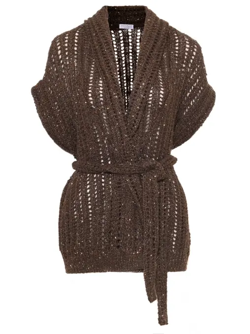 Кардиган с пайетками BRUNELLO CUCINELLI