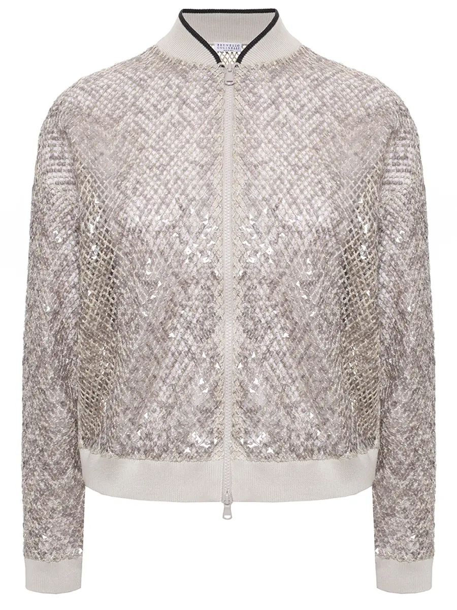 Бомбер ажурный